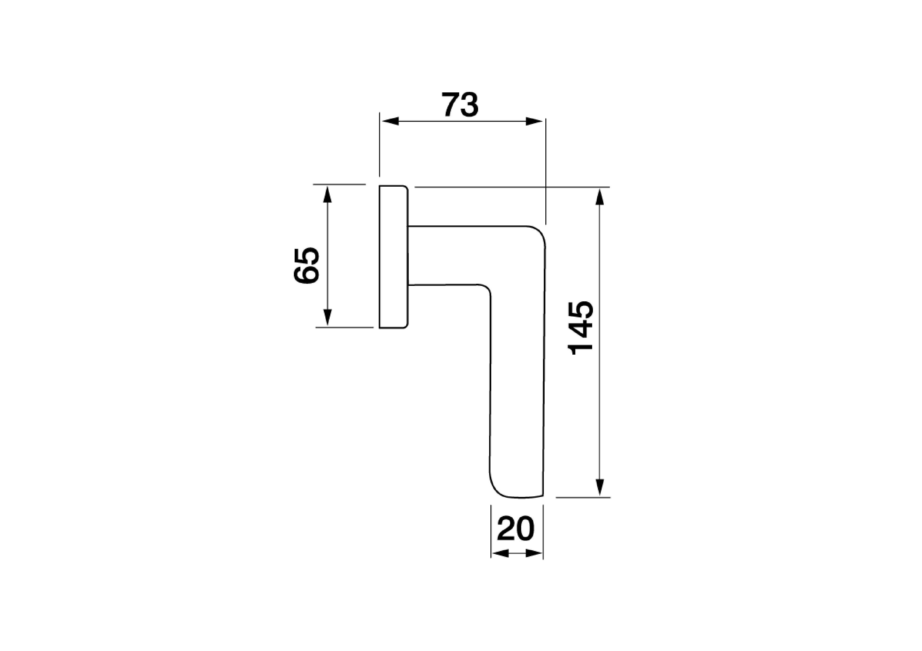 Blade Design Manital Window Handle DK Blade Design Manital Maniglia per Finestra DK