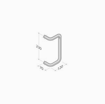 Pba pull handle in Aluminum variant