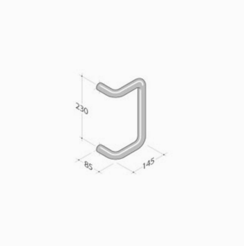 Pba pull handle in Aluminum variant