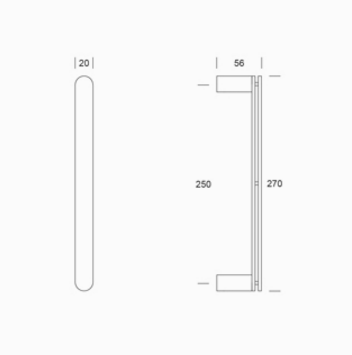2CC.015.0025 pba Maniglione in Acciaio Inox AISI 316L