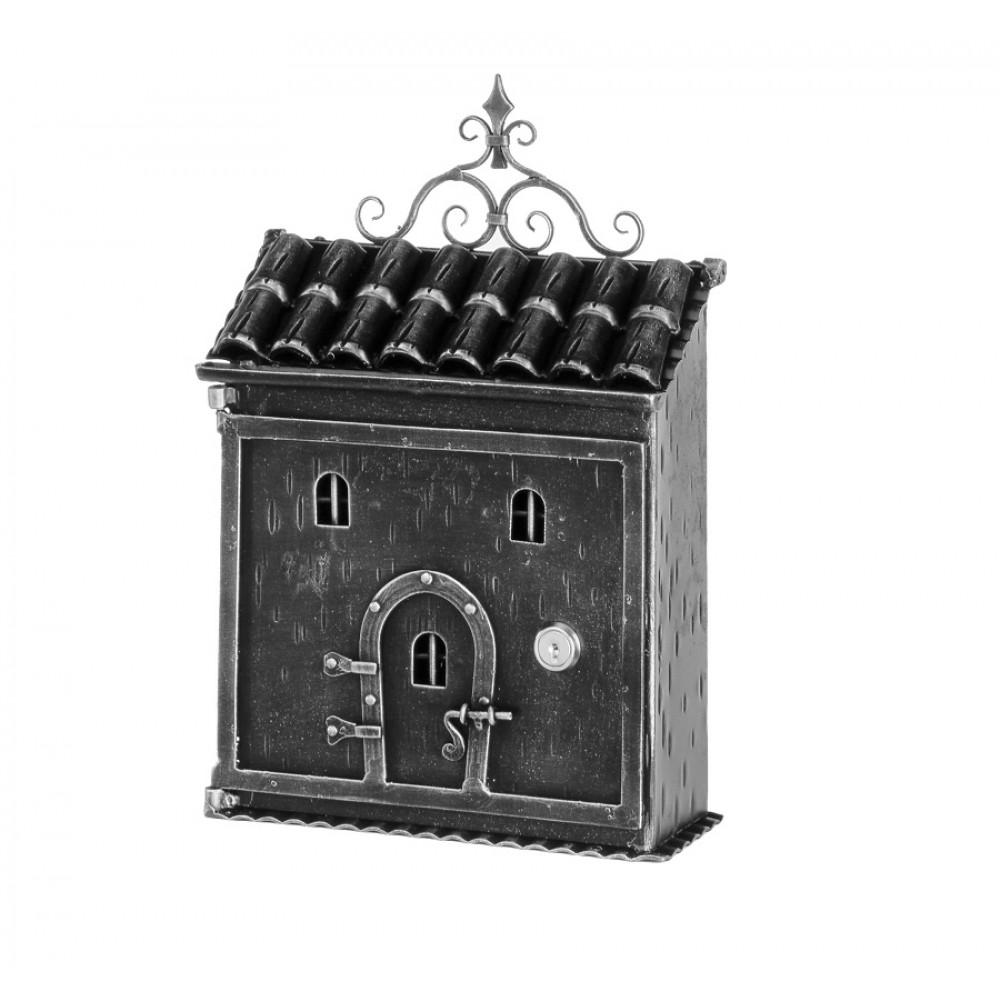 1076 Galbusera Wall Mail Box Artistic Wrought Iron