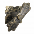 2112 Small Wrought Iron Window Handle with Plate Lorenz Ferart