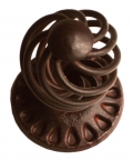 2807 Ø80 Fixed Door Knob Galbusera in Wrought Iron