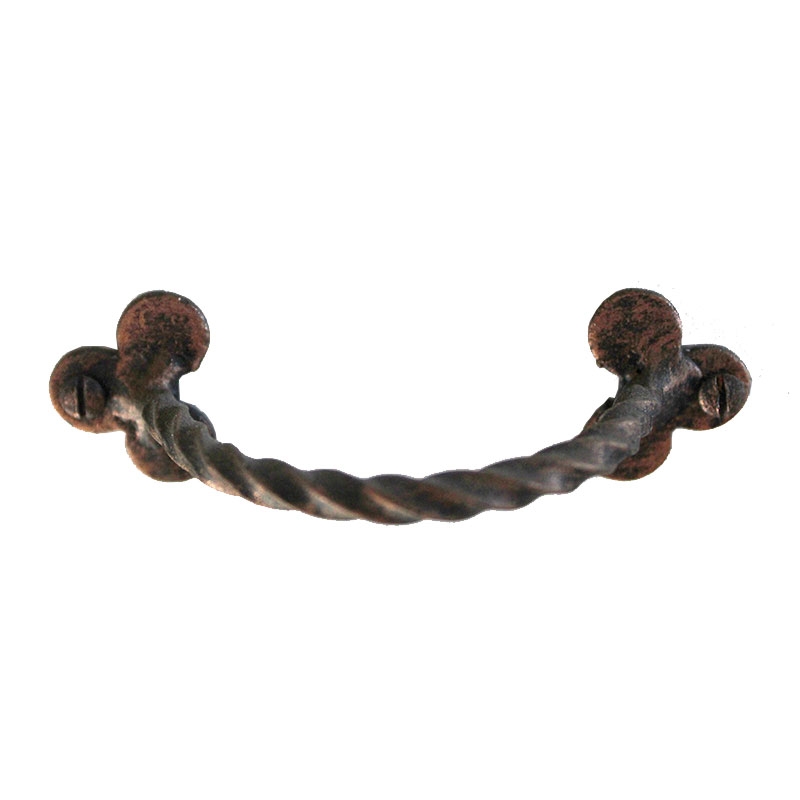 3226 Horizontal Clovers Wrought Iron Furniture Handle Lorenz Ferart