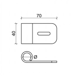 36 CiFALL Straight Adjustable Hinge Aluminium Hardware For Shutters