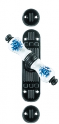 Athens Galbusera Cremone Bolt for External Rods Porcelain and Wrought Iron