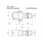 Clamp Hinge with Bush to Be Welded Swing Gate Combiarialdo