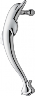 Dolphin Pull Handle in Forged Brass Elements PFS Pasini