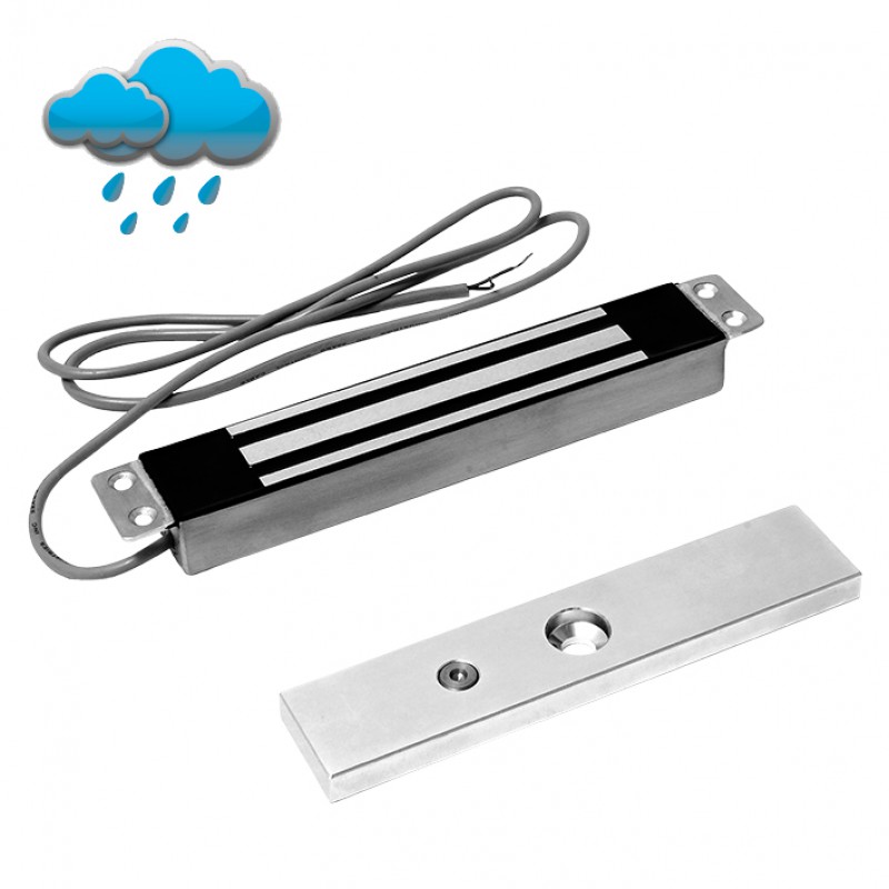 Hold Open Electromagnet Silver Aluminium with Push Button Release 19002 Opera