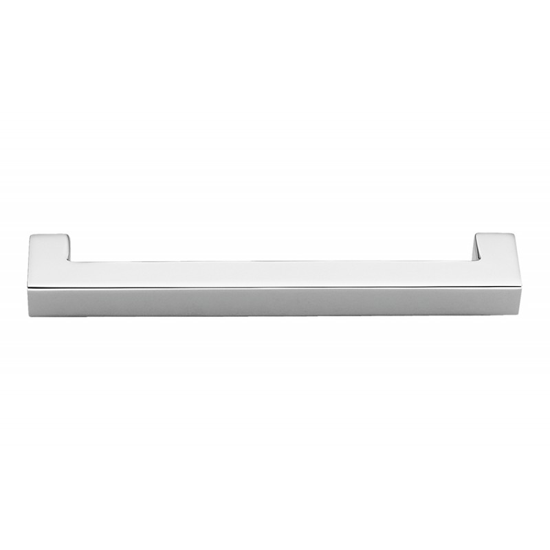 Alba Chrome Door Handle on Rosette Made in Italy by Colombo Design
