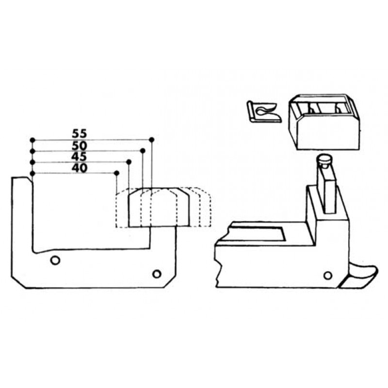 Automatic Plastic Stopper for Shutter Black Colour IBFM