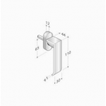 pba 0IT.01B.00DK Single Handle for Windows in Stainless Steel AISI 316L