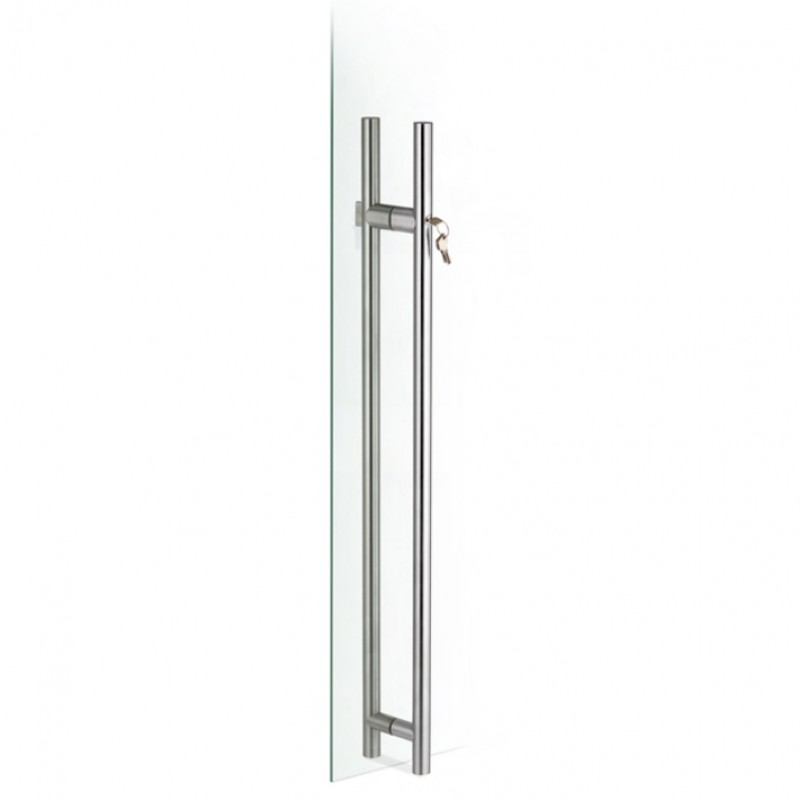 pba 200C-Y Pull Handle with Lock in Stainless Steel AISI 316L