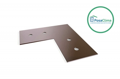 Alignment Plate in Galvanized Steel for Klima Pro PosaClima Counterframe