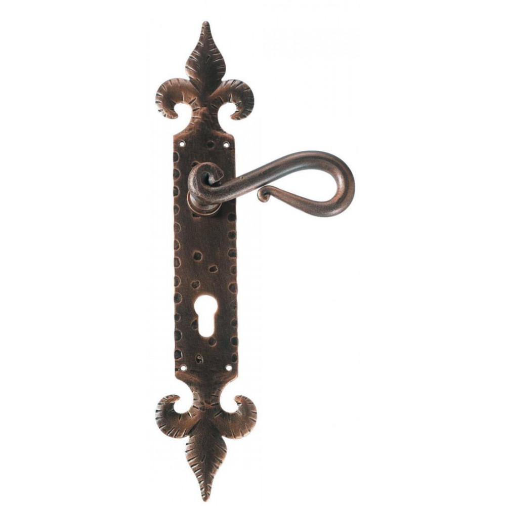 Antique Style 2 Galbusera Door Handle with Plate